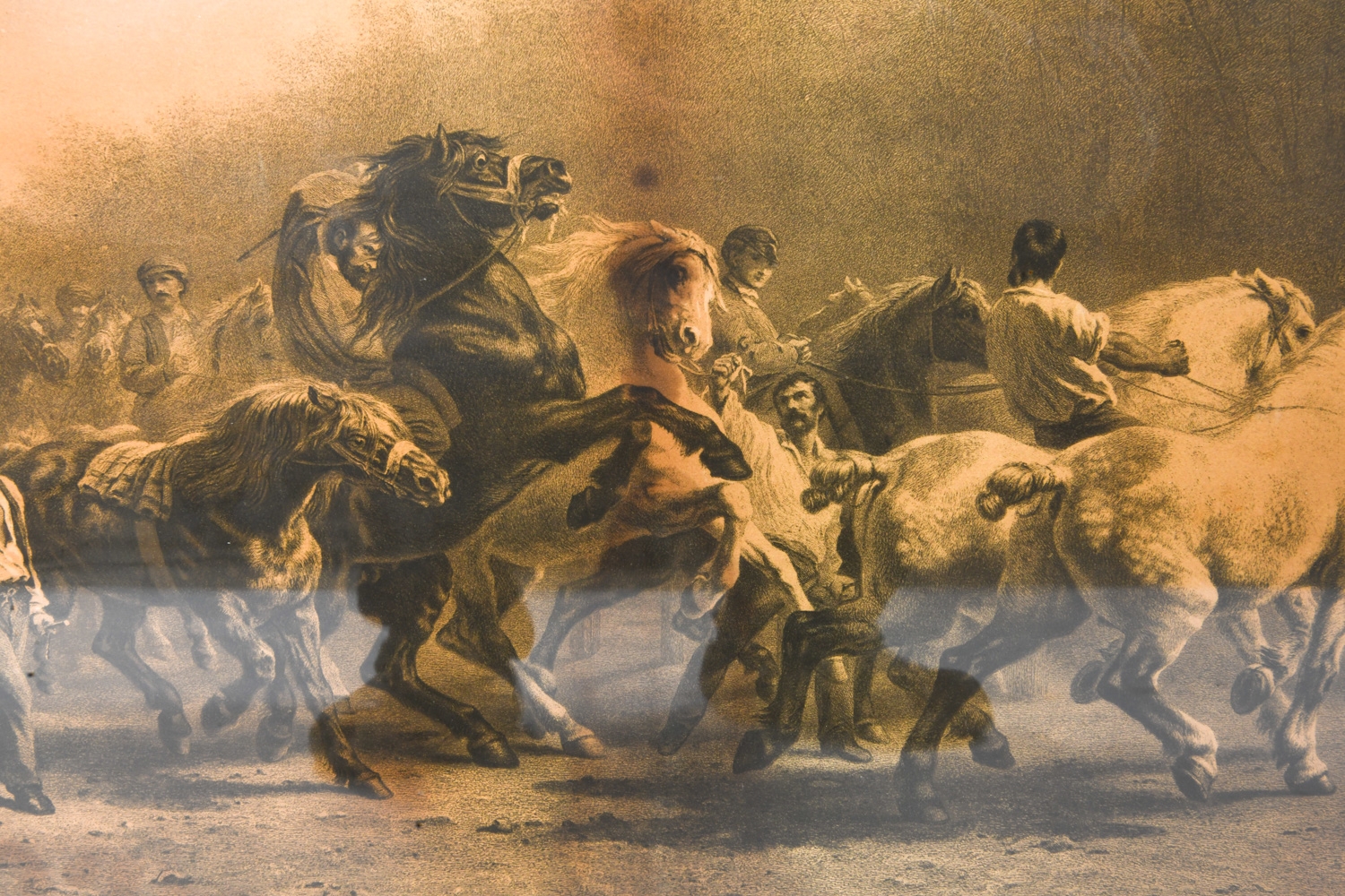 Artwork by Rosa Bonheur, Horse Fair, Made of Lithograph