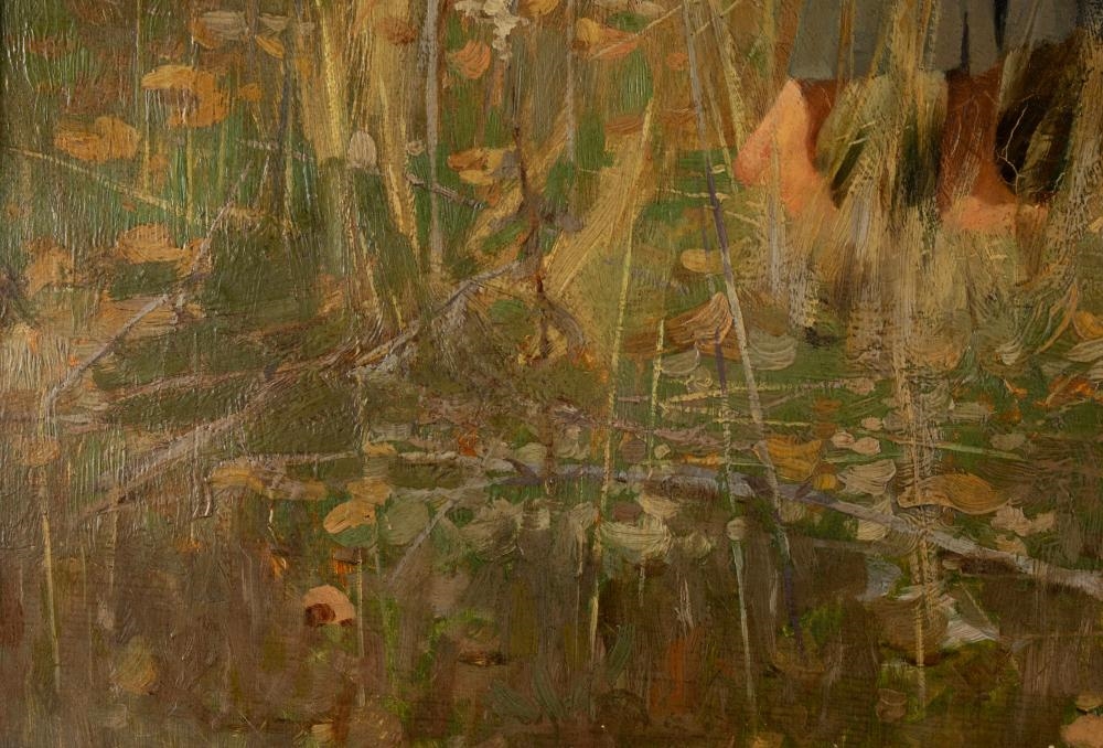 Artwork by Charles Morgan McIlenney, The Turkey Girl, Made of Oil On Canvas