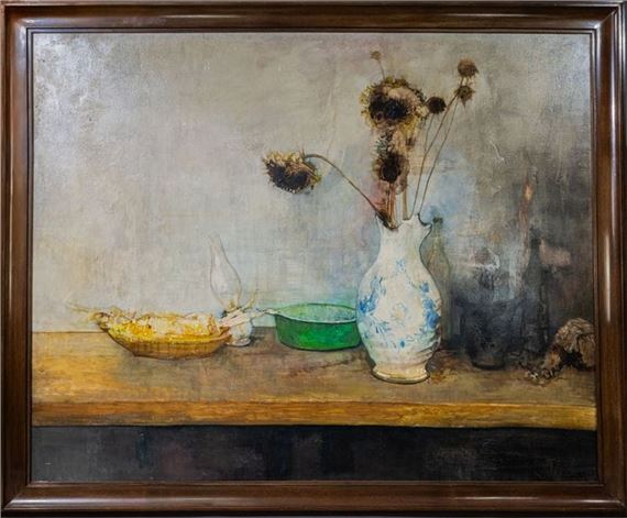 Jean Jansem | Still life with sunflowers | MutualArt