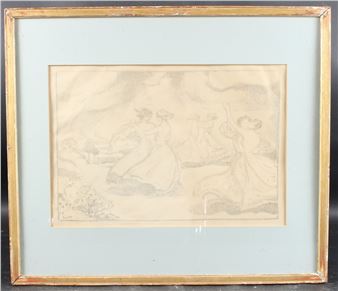 Couples dancing - Ludwig von Hofmann