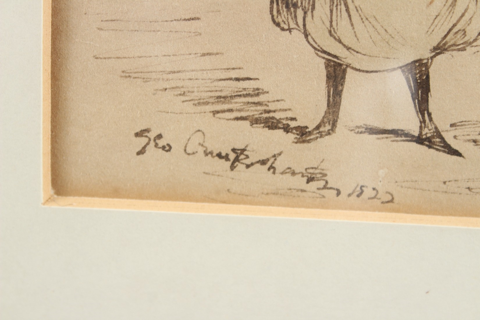 Artwork by George Cruikshank, Two gentlemen and a lady, Made of Ink And Wash