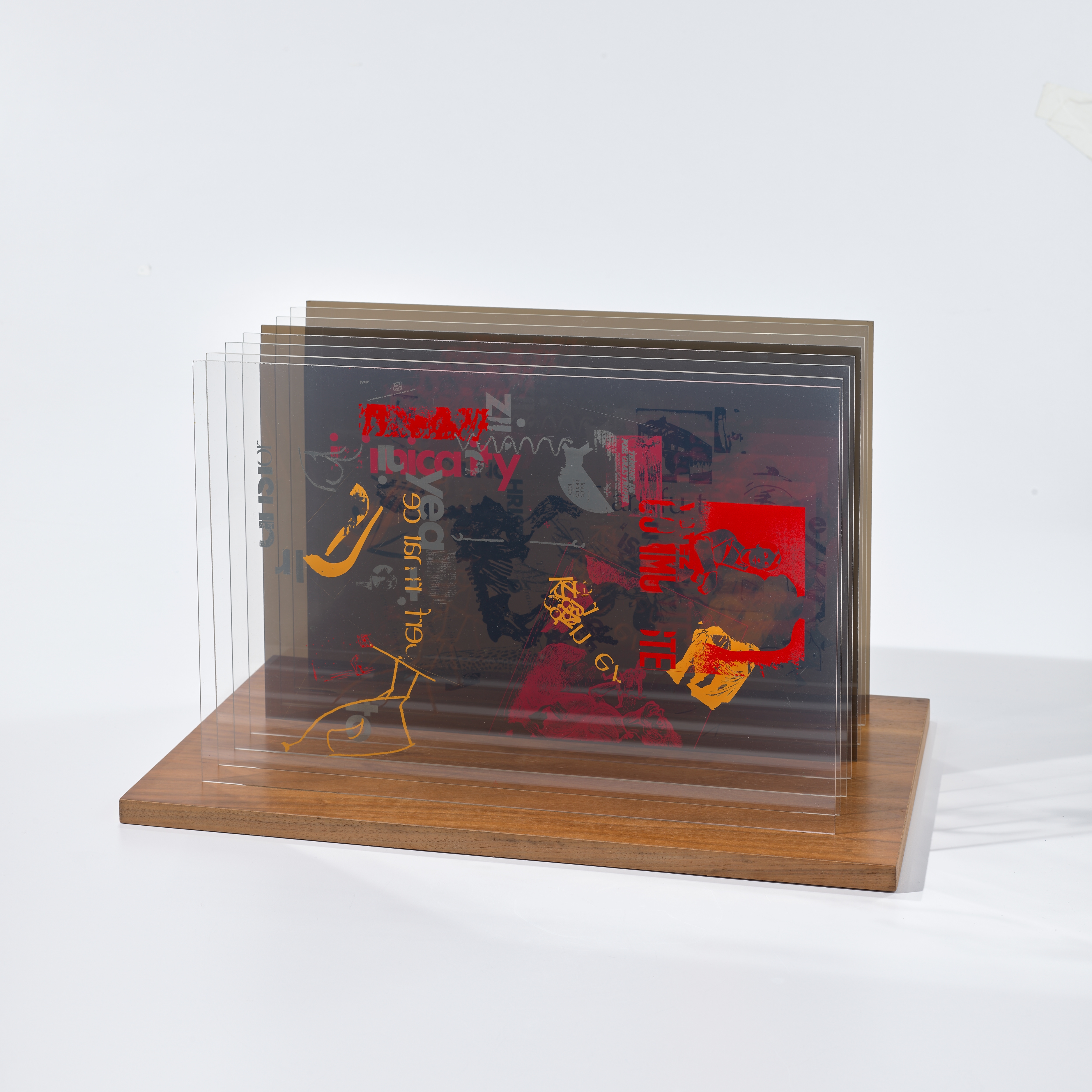 Artwork by John Cage, Not Wanting to Say Anything About Marcel: Plexigram VI, Made of screenprints in colors