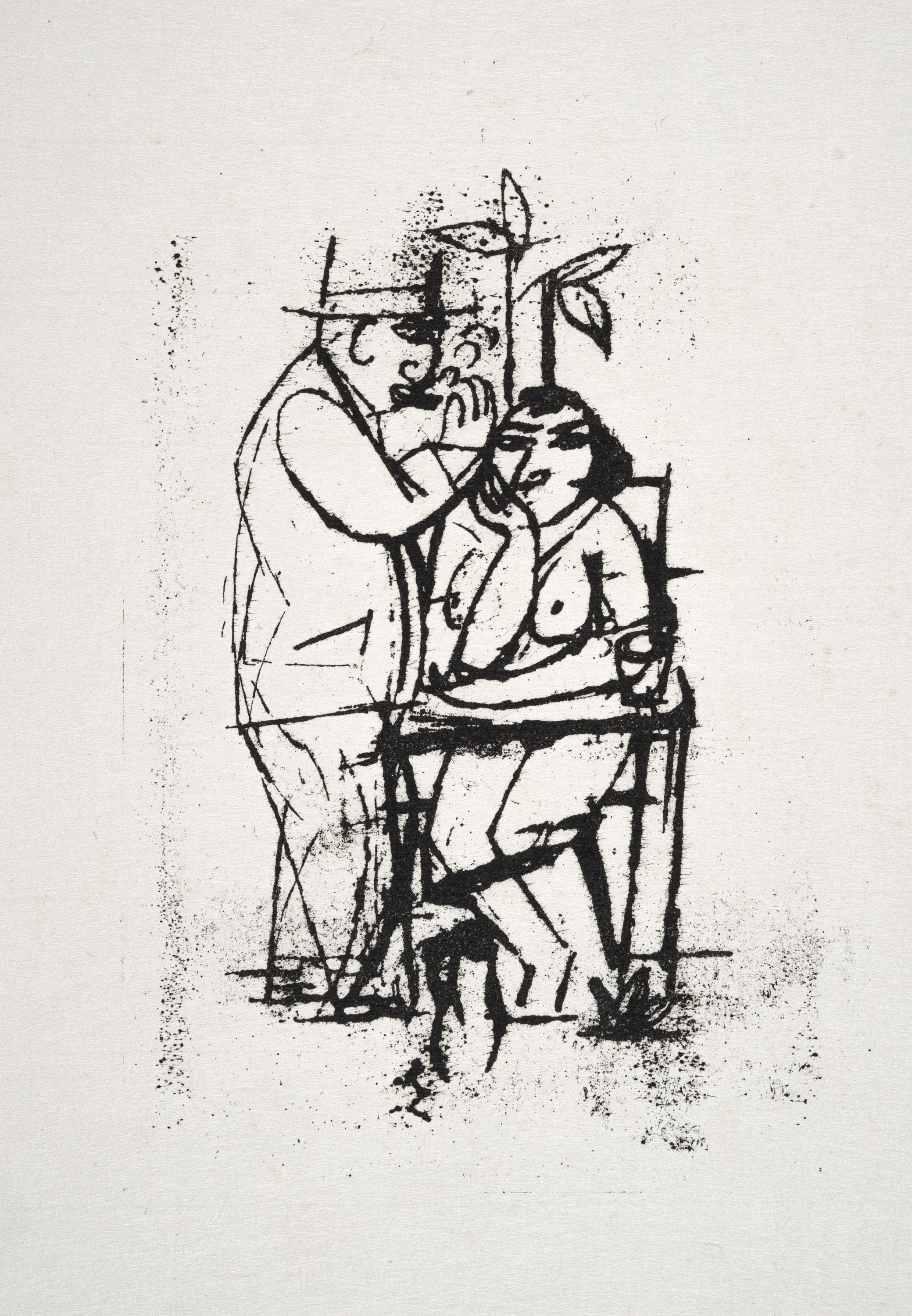 Artwork by Richard Ziegler, Don Pankrazios Liebesgarten, Made of Japanbüttendruck