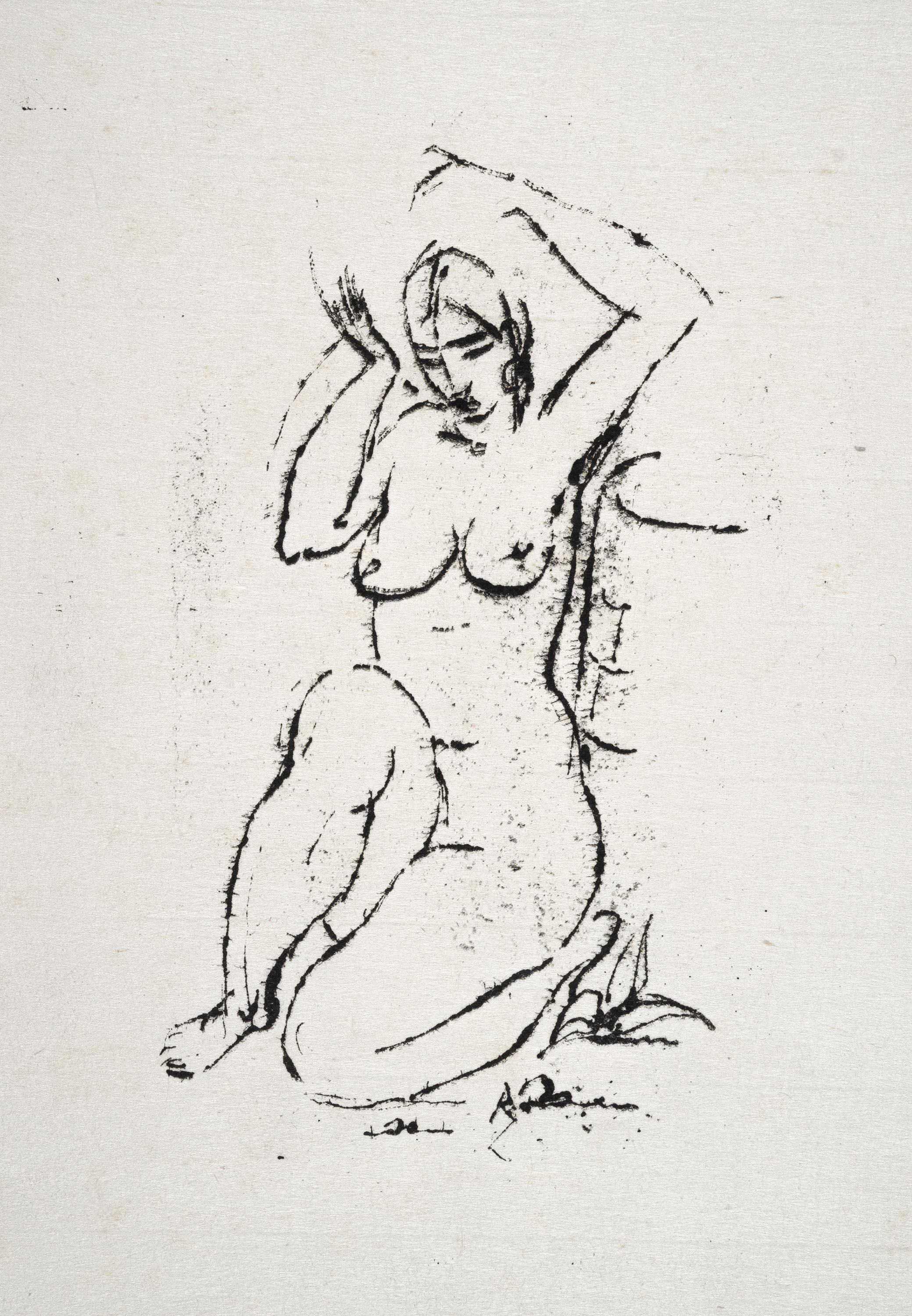 Artwork by Richard Ziegler, Don Pankrazios Liebesgarten, Made of Japanbüttendruck