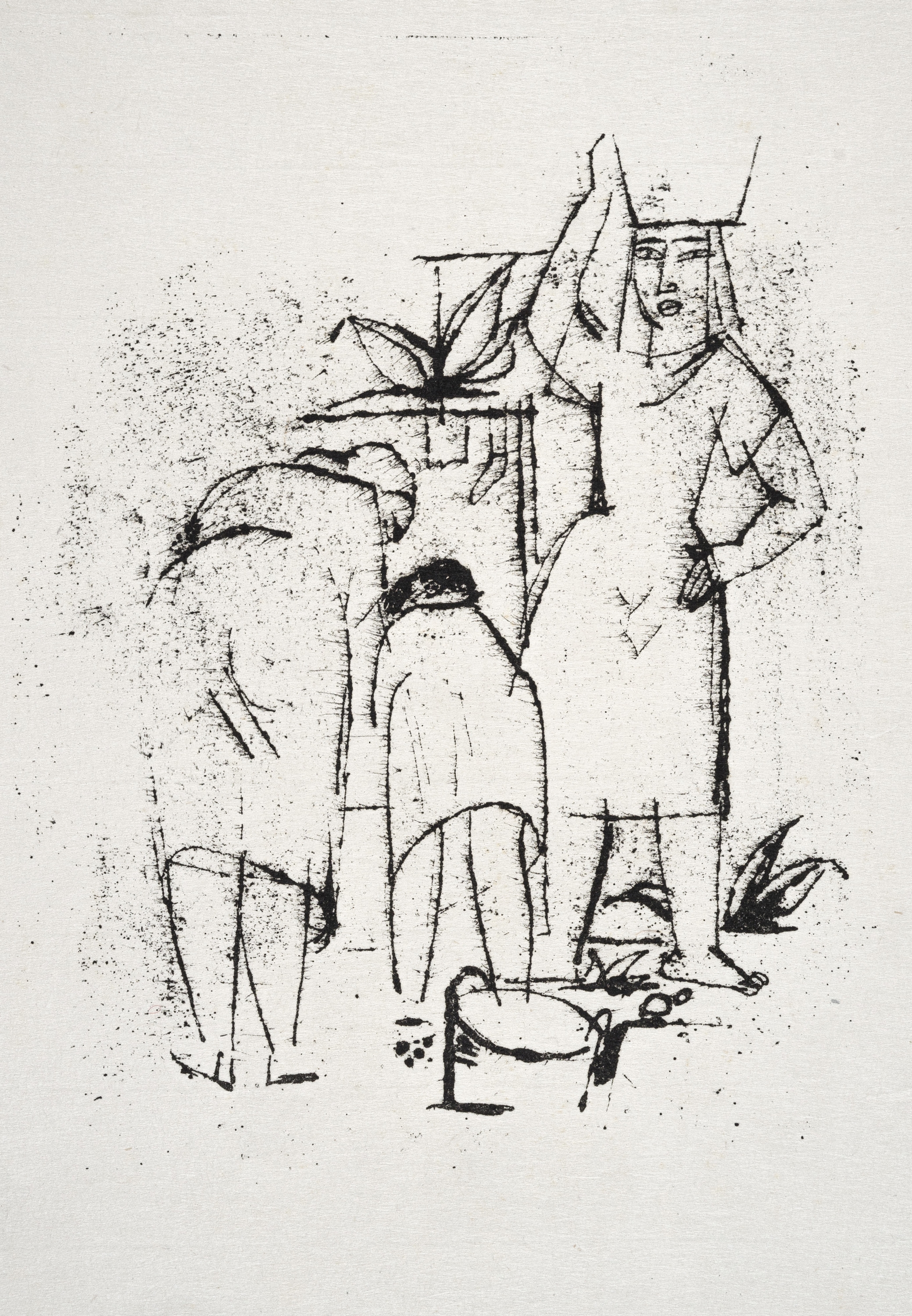 Artwork by Richard Ziegler, Don Pankrazios Liebesgarten, Made of Japanbüttendruck