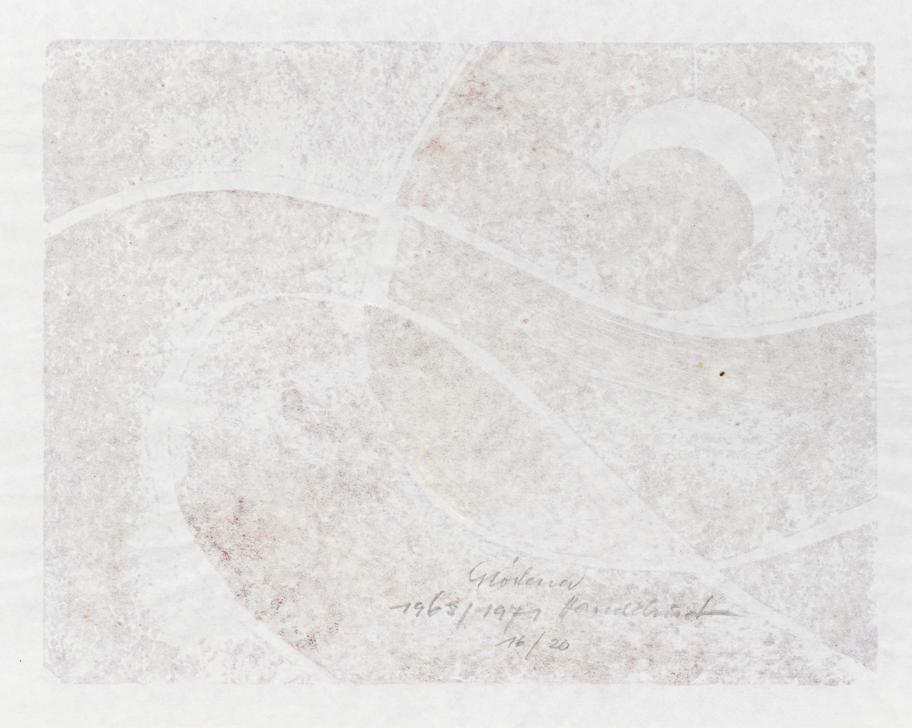 Artwork by Hermann Glöckner, Umkehrung, versetzt, Made of Kasein-Tempera