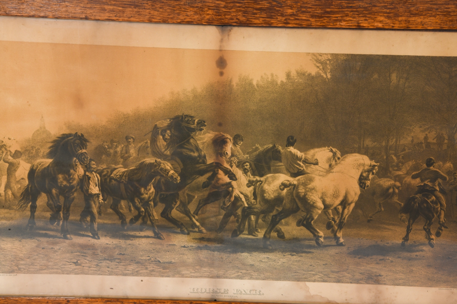 Artwork by Rosa Bonheur, Horse Fair, Made of Lithograph