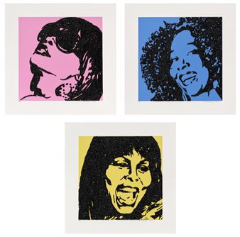 Trois Divas (AEIOU and sometimes Y - Mickalene Thomas