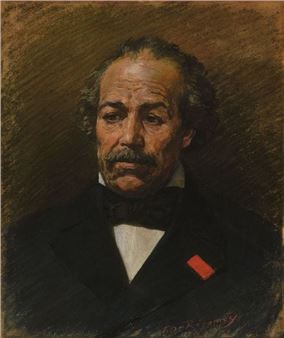 Half-body portrait of Jean Louis - Frédéric Regamey