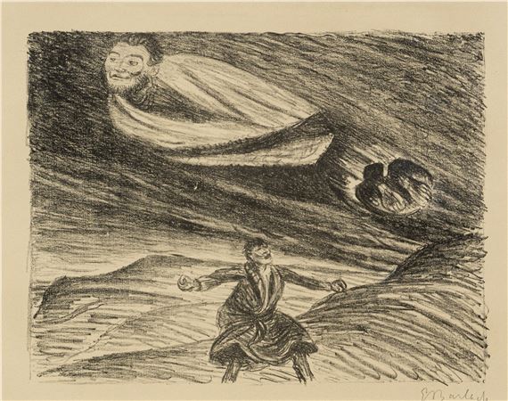 Armer Vetter und hoher Herr I by Ernst Barlach, 1919