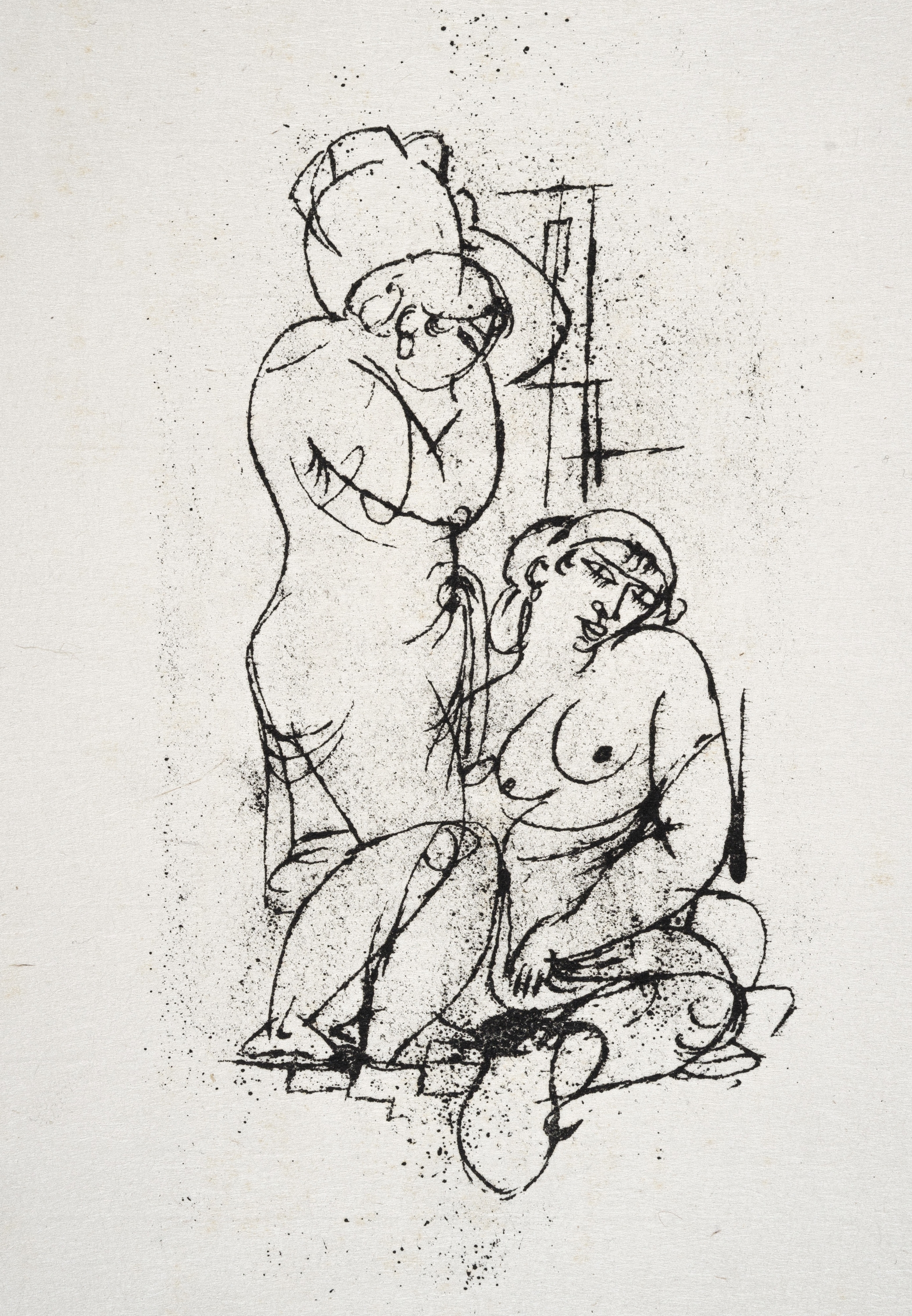 Artwork by Richard Ziegler, Don Pankrazios Liebesgarten, Made of Japanbüttendruck