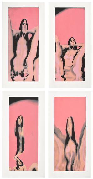 Untitled: four plates - Larry Bell