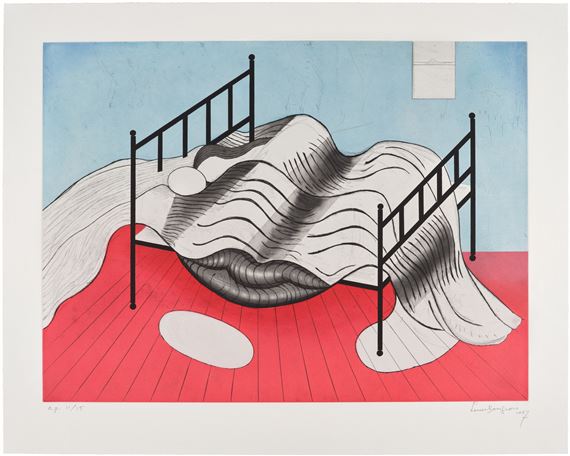 Le Lit Gros Édredon (with lips) (MoMA 480.3 - Louise Bourgeois