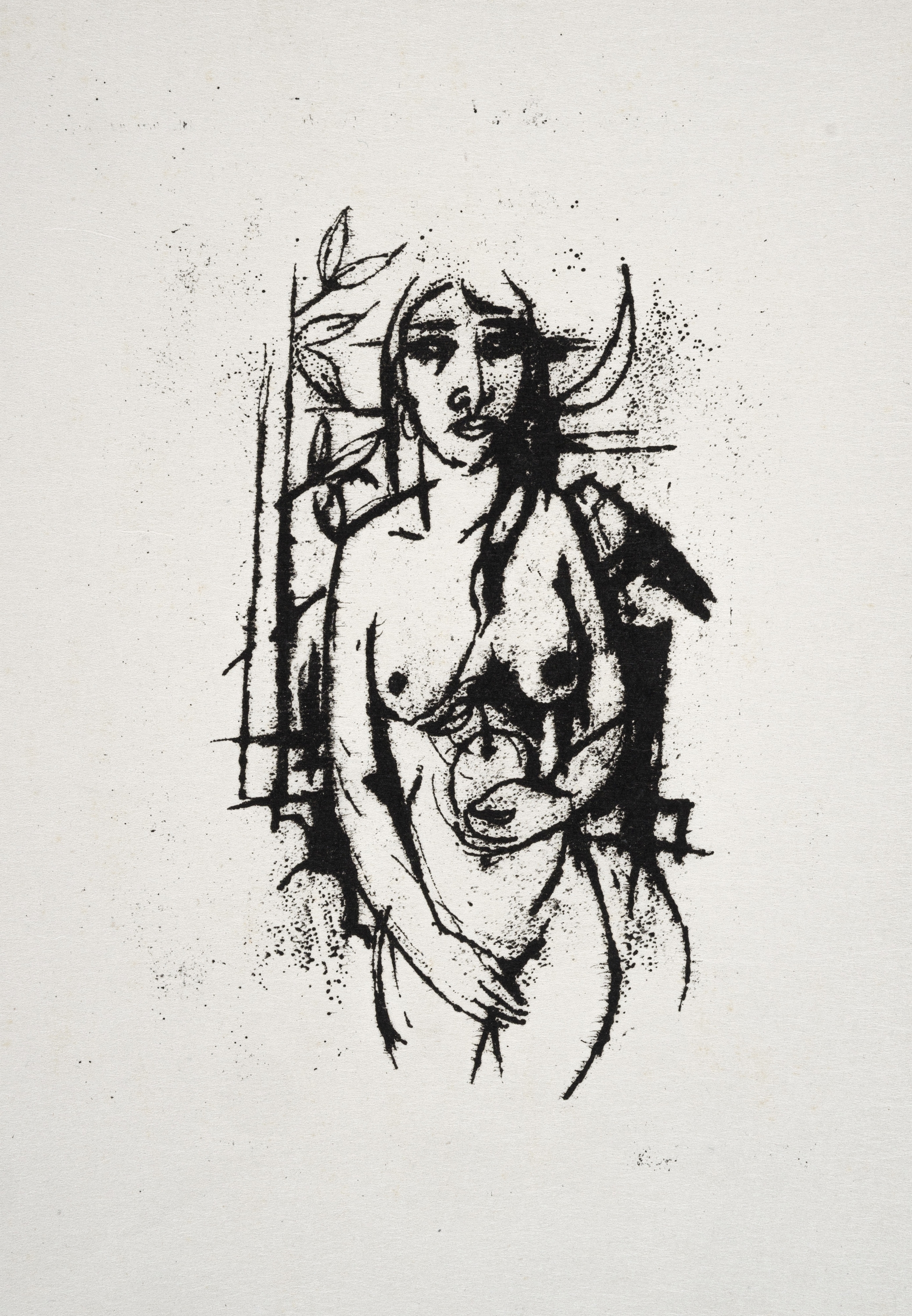 Artwork by Richard Ziegler, Don Pankrazios Liebesgarten, Made of Japanbüttendruck