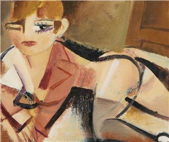 Modella sul letto - Alberto Manfredi