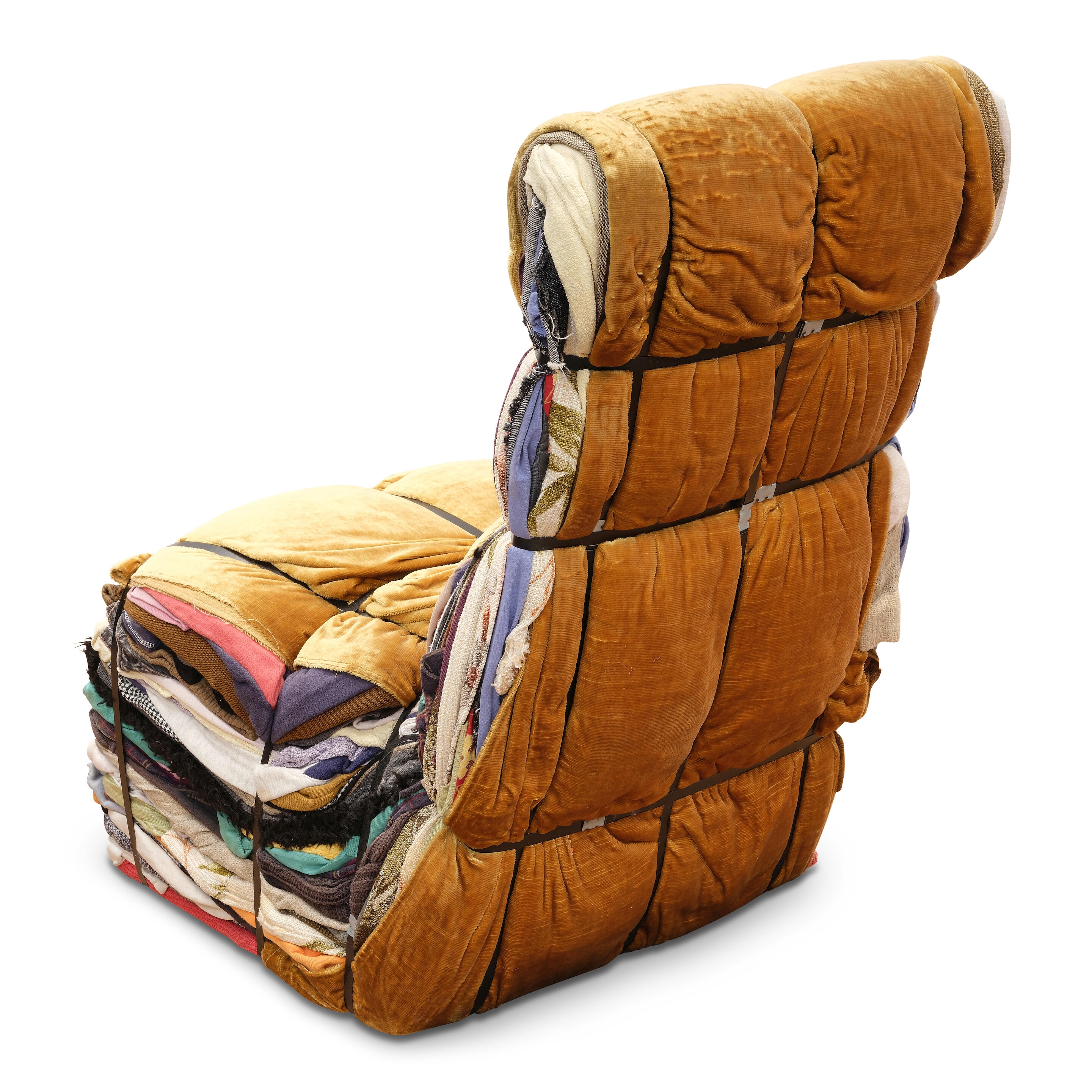 Tejo Remy | Rag Chair circa 1991 textiles, wood, metal height 34in (86 ...