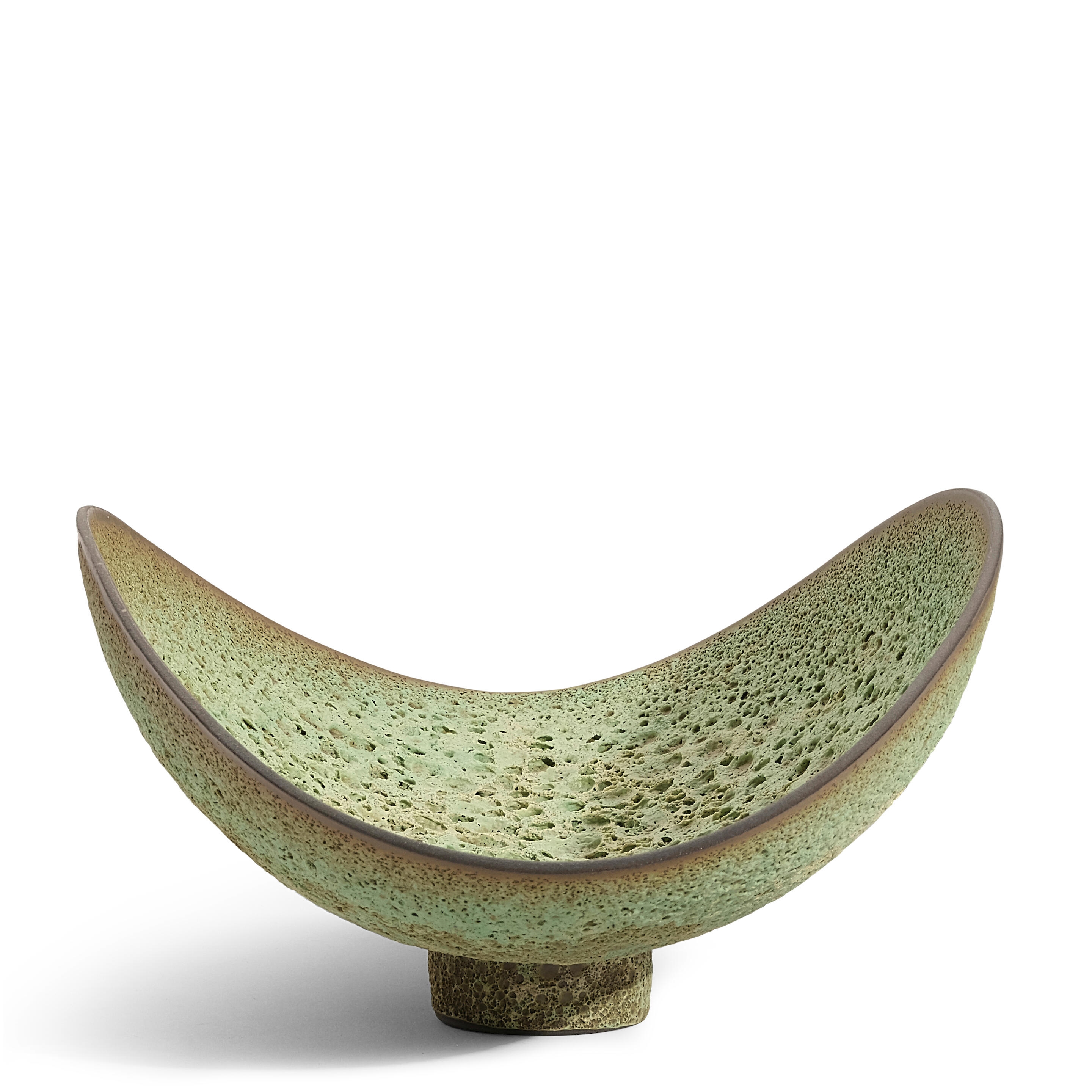 James Lovera | Folded Bowl crater glazed earthenware, incised 'lovera ...