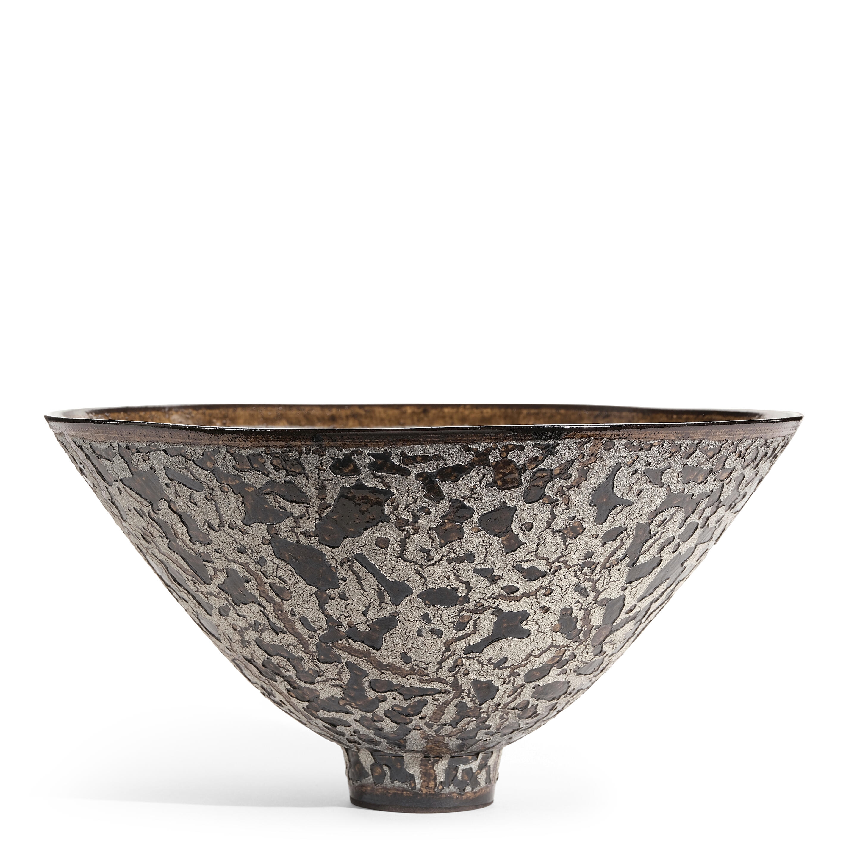 James Lovera | Footed Bowl crater glazed earthenware, incised 'lovera ...