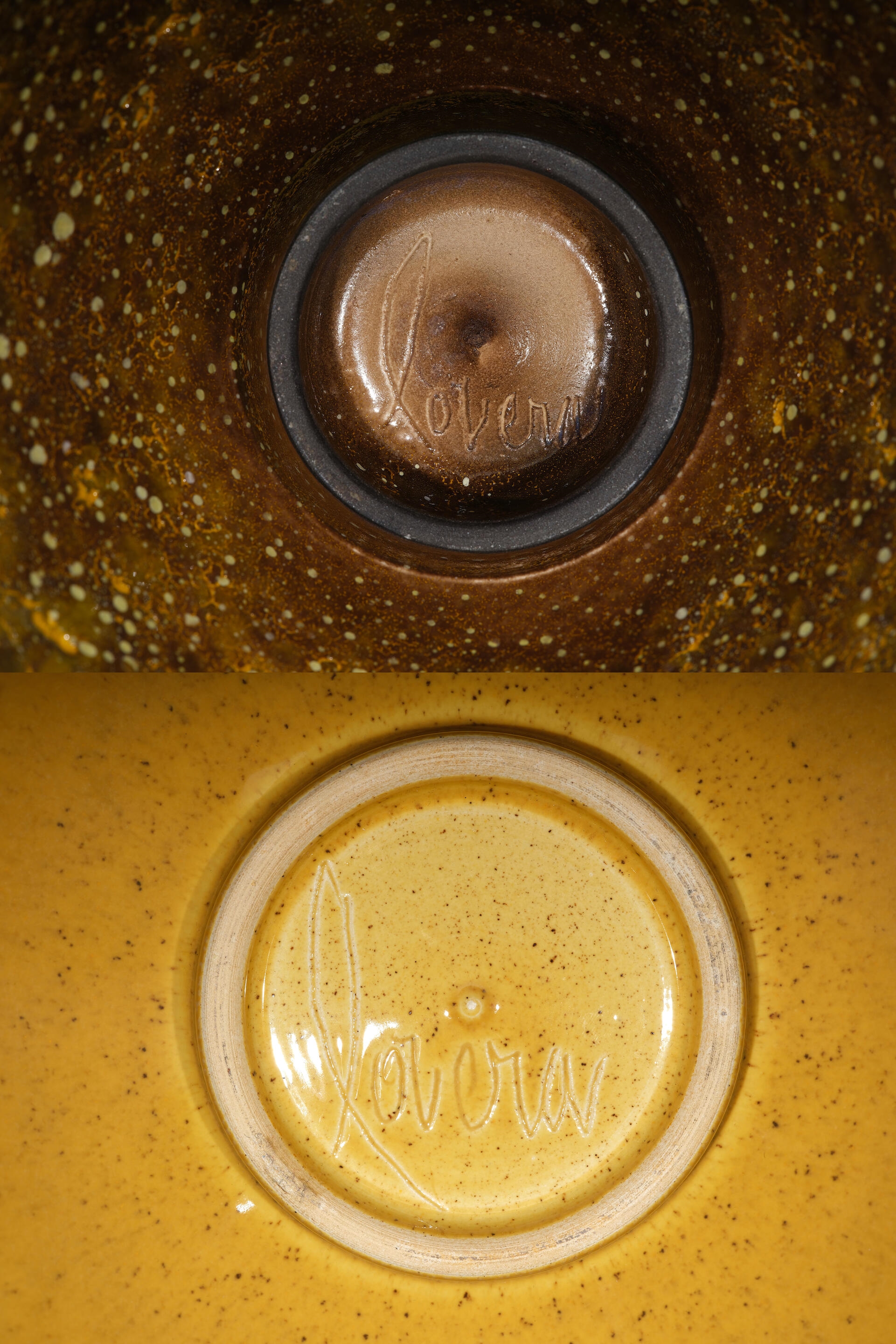James Lovera | Two Bowls glazed earthenware, crater glazed earthenware ...