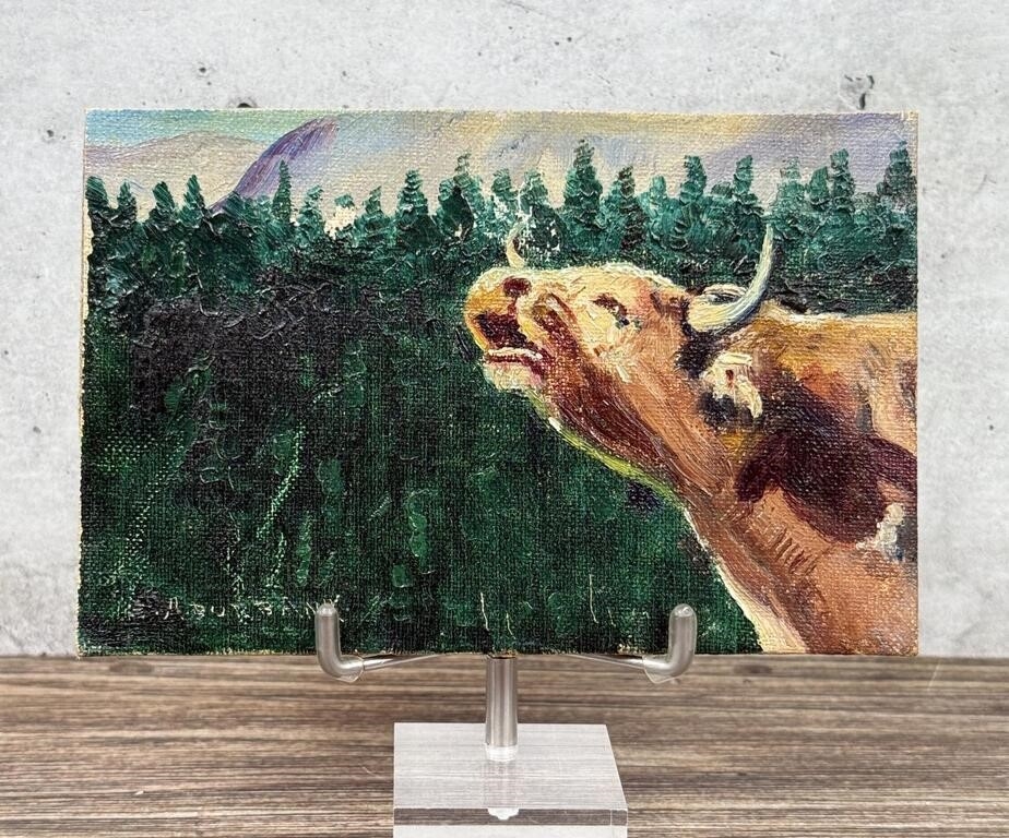 Artwork by Elbridge Ayer Burbank, The Call of the Western Wild