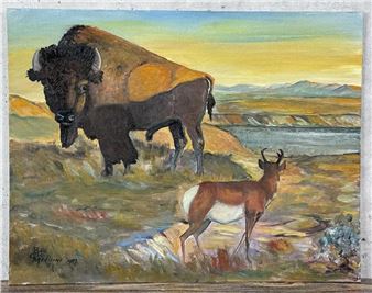 Medicine Indian Oil Painting - Bud Cree Medicine