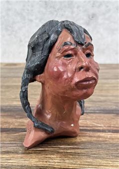 Native American Indian Plaster Model - Gordon Monroe