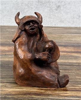 Native American Indian Clay Model - Gordon Monroe