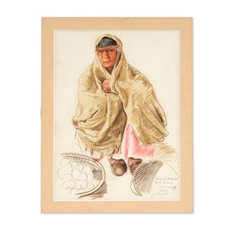 Hala Kaduri, femme juive de Bagdad, 1931 sans cadre | unframed - Aleksandr Yevgeniyevich Yakovlev