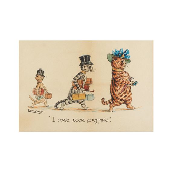 I have been shopping - Louis Wain