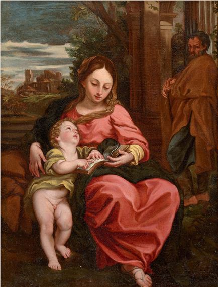 Vierge à l'Enfant avec un livre by Carlo Maratta