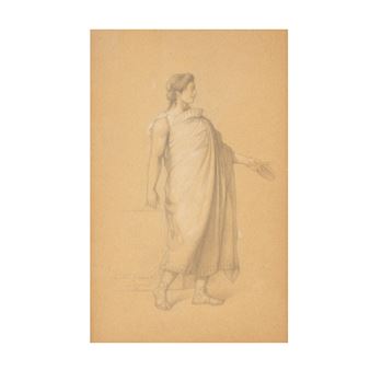 Apelle tenant sa palette et ses pinceaux