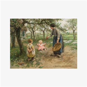 La balançoire dans le jardin - Jan Zoetelief Tromp