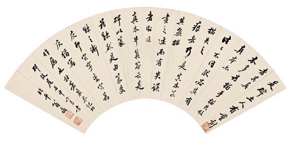 Calligraphy in Running Script, 1812 - Weng Fanggang