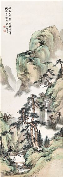Landscape after Old Master, 1928 - Qi Kun