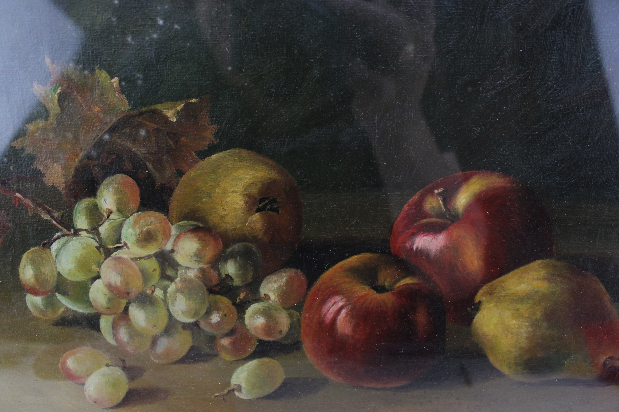 Artwork by Charles Howson Bennett, still life fruit scene, Made of Oil On Canvas