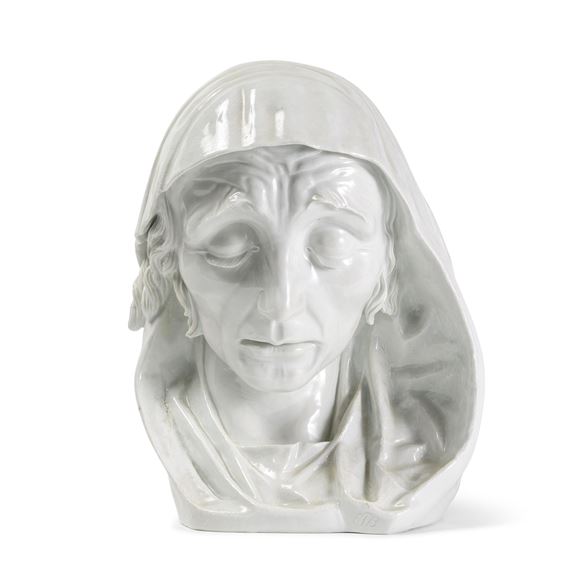 A rare and large bust of the Mourning Woman - Paul Emil Börner