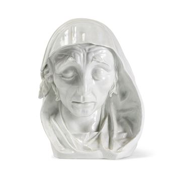 A rare and large bust of the Mourning Woman - Paul Emil Börner