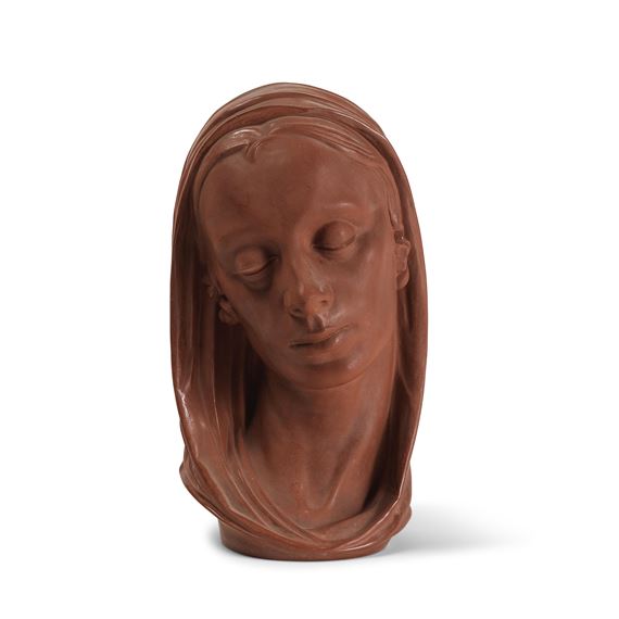 A Meissen Böttger stoneware bust of Katharina Börner, circa 1922-23 - Paul Emil Börner