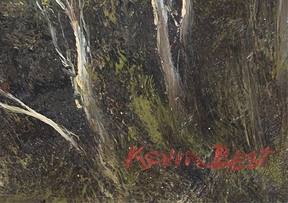 Artwork by Kevin John Best, Foggy Morning, Made of Oil On Board