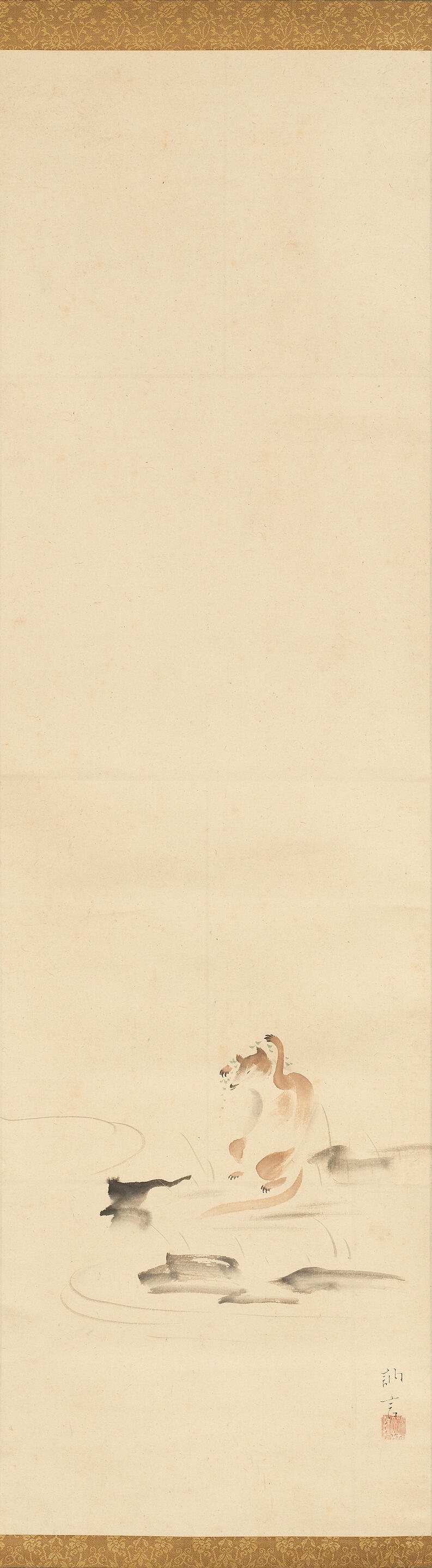 Artwork by Tanaka Totsugen, Edo period (1615-1868), circa 1800, Made of ink and colours on paper in modern silk mounts