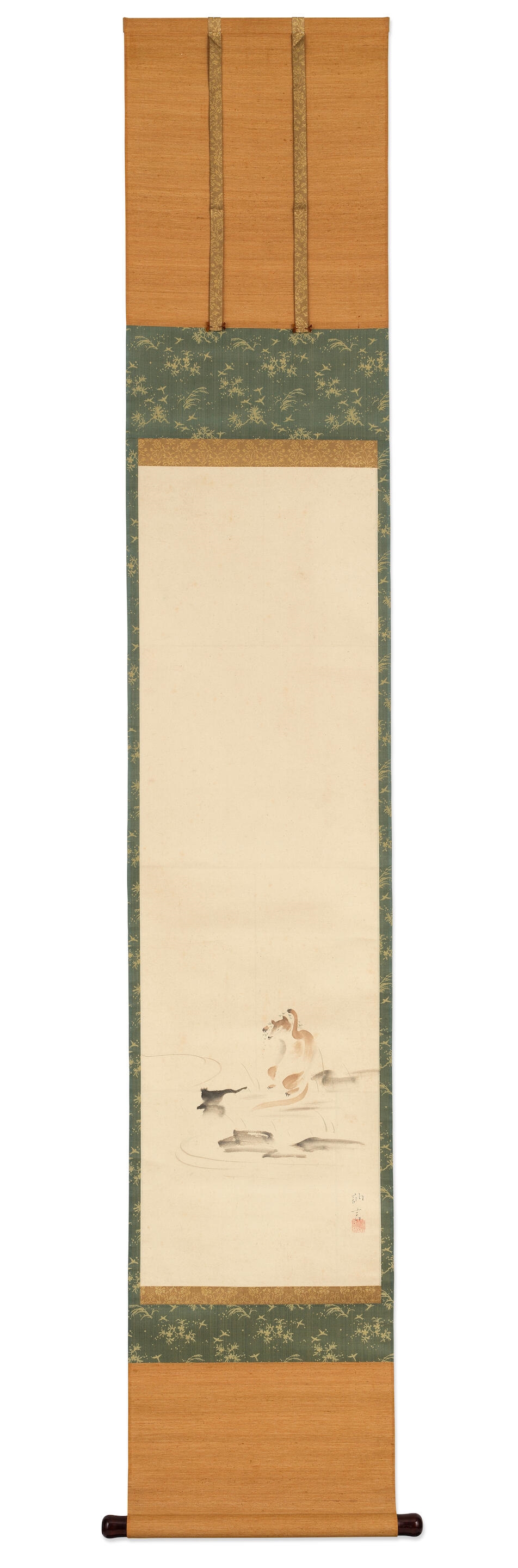 Artwork by Tanaka Totsugen, Edo period (1615-1868), circa 1800, Made of ink and colours on paper in modern silk mounts
