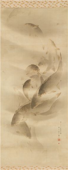 Carp by Seitei Watanabe, 1886