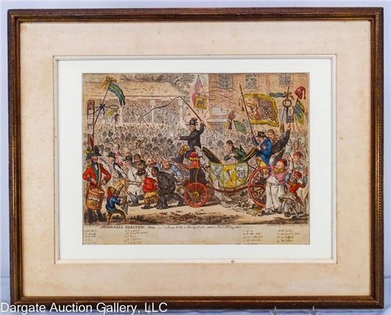 MIDDLESEX ELECTION 1804 A LONG-PULL, A STRON-PULL AND A PULL-ALL-TOGETHER - James Gillray