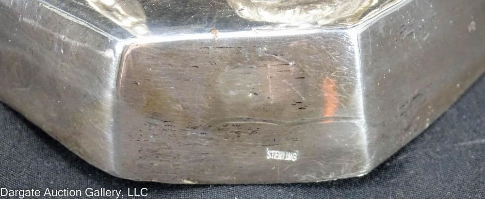 Artwork by Erté, STERLING ERTE STYLE LADY w/ GREYHOUNDS SCULPTURE, Made of Sterling Silver