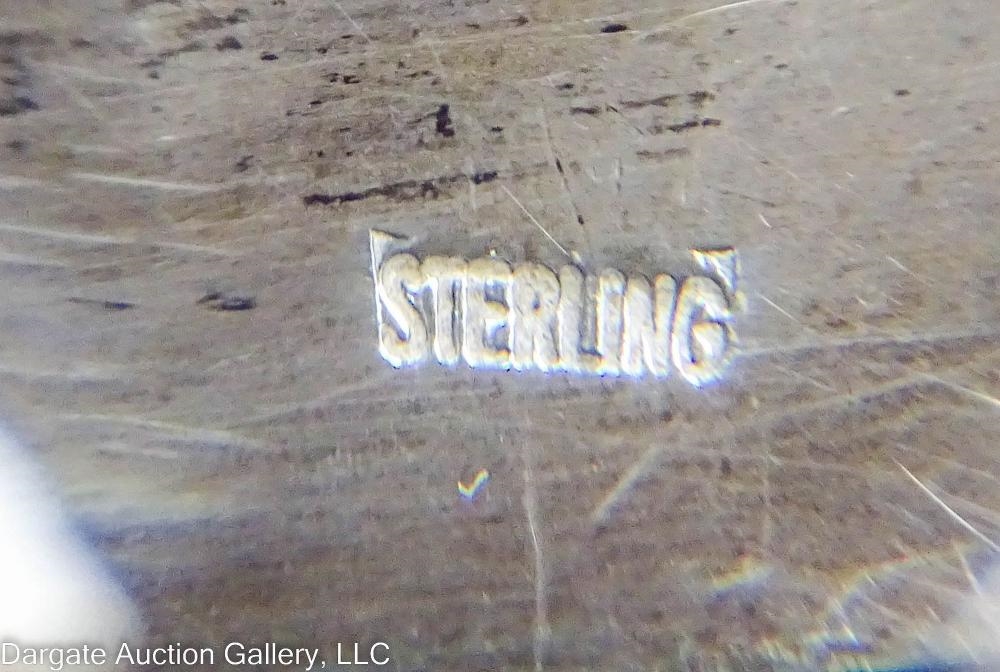 Artwork by Erté, STERLING ERTE STYLE LADY w/ GREYHOUNDS SCULPTURE, Made of Sterling Silver