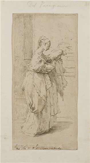 Girl with a cushion - Parmigianino