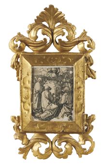 Two woodcuts from the series of the Small Passion on wood, one with Latin text on the verso - Albrecht Dürer