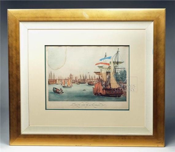 La Rochelle by Ambroise-Louis Garneray, ca. 1830 to 1850 CE