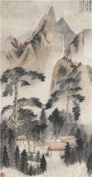 Scholars in Pine Forest by Zhang Daqian, 1928