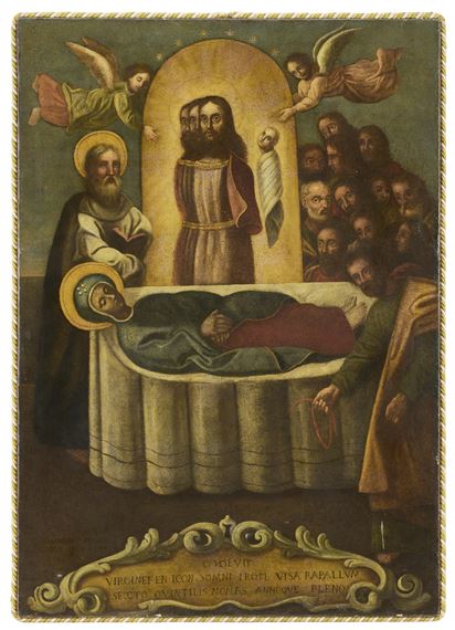 The Death of the Virgin with the Apostles and the Triune Body of Jesus - Bernardino Prosperi